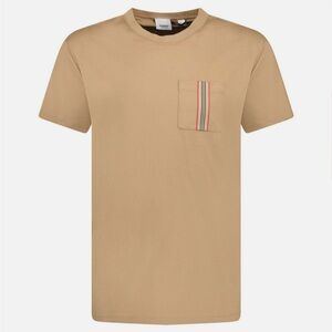 Tan T-Shirt with Pocket Detail